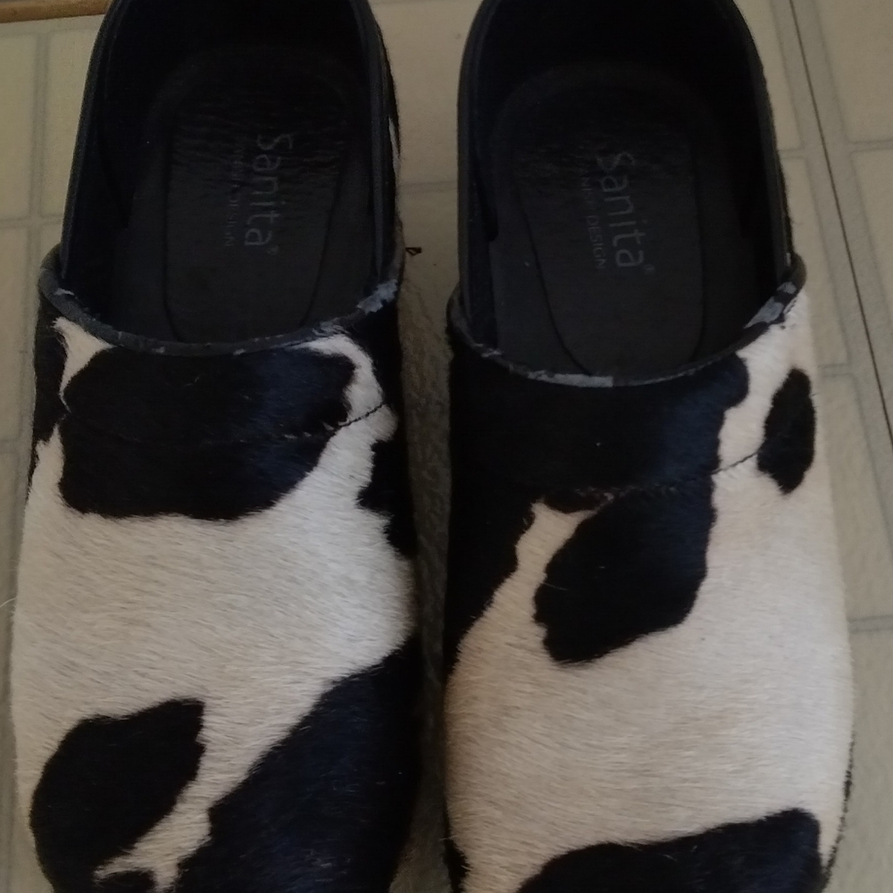 Sanita Bw Cow Print size 37,